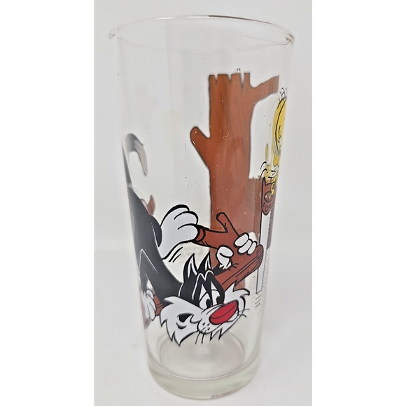 1976 Warner Bros Inc Looney Tunes Pepsi Glass - Sylvester & Tweedy U301 - Picture 3 of 8